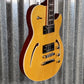 Reverend Limited Edition Roundhouse Semi Hollow Body Archtop Vintage Clear Natural Guitar #4 Blem