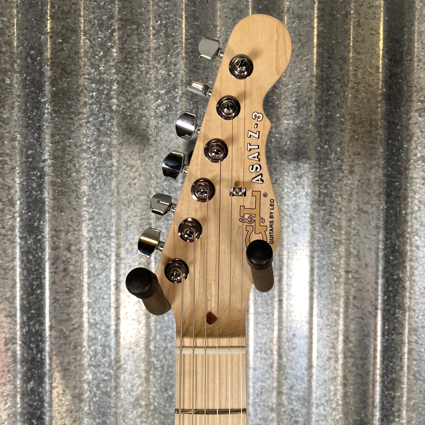 G&L USA Fullerton Deluxe ASAT Z3 Sonic Blue Guitar & Bag #8058