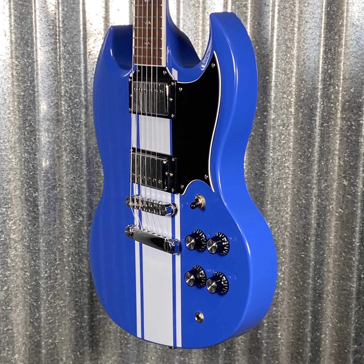 Westcreek Guitars Racer SG Offset Style Blue #0077 Used