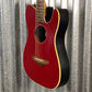 Fender Telecoustic Standard Wine Red Thinline Acoustic Electric Guitar #6250 Used