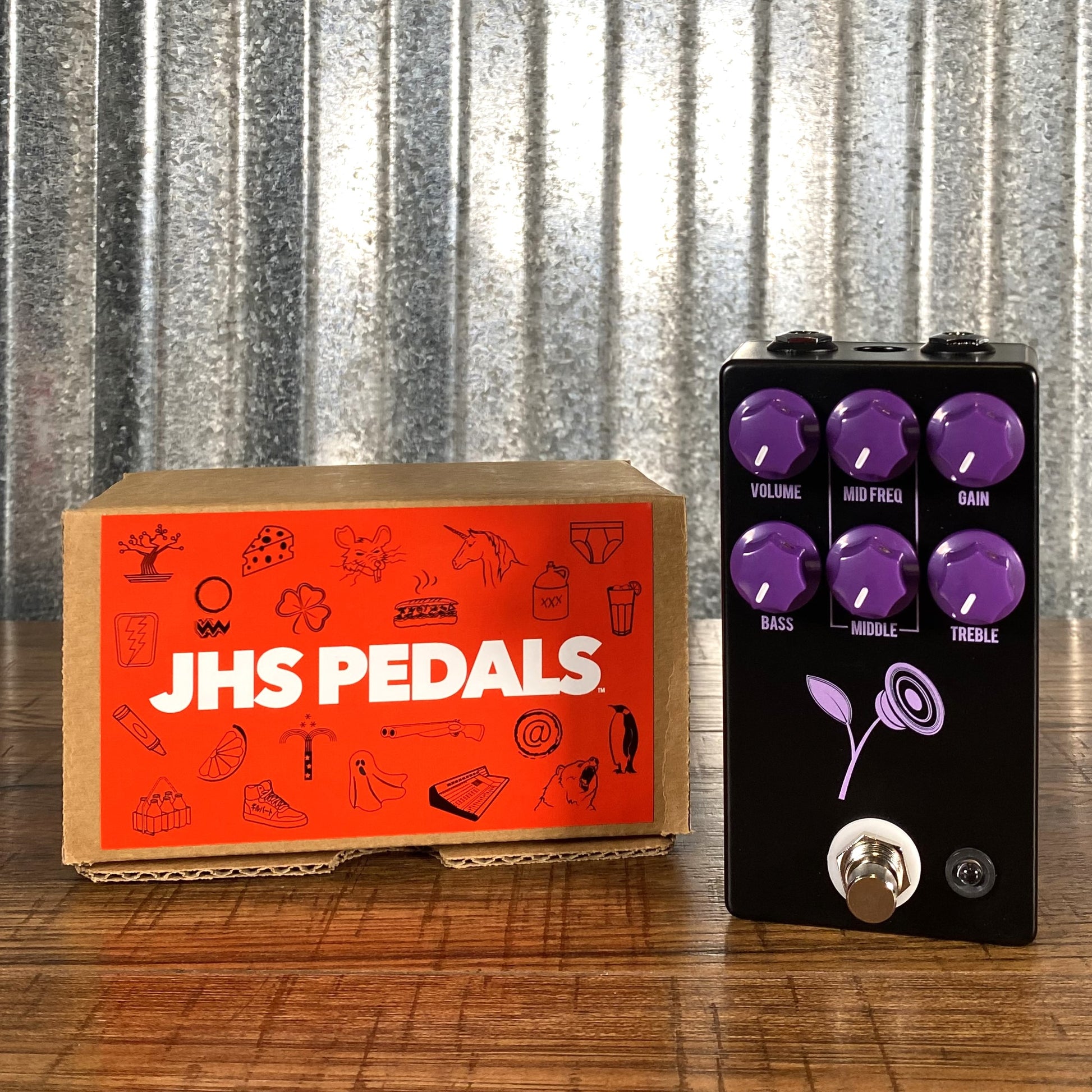 distortion pedals for guitar JHS Pedals Violet Lari Basilio Distortion Overdrive Guitar Effect Peda – Specialty Traders