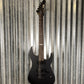 ESP LTD JL-600 Jeff Ling Neck Thru Black Satin EMG Guitar & Case #0714 Used