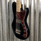 G&L USA Fullerton Deluxe Fallout Bass 4 String Jet Black & Bag #8073