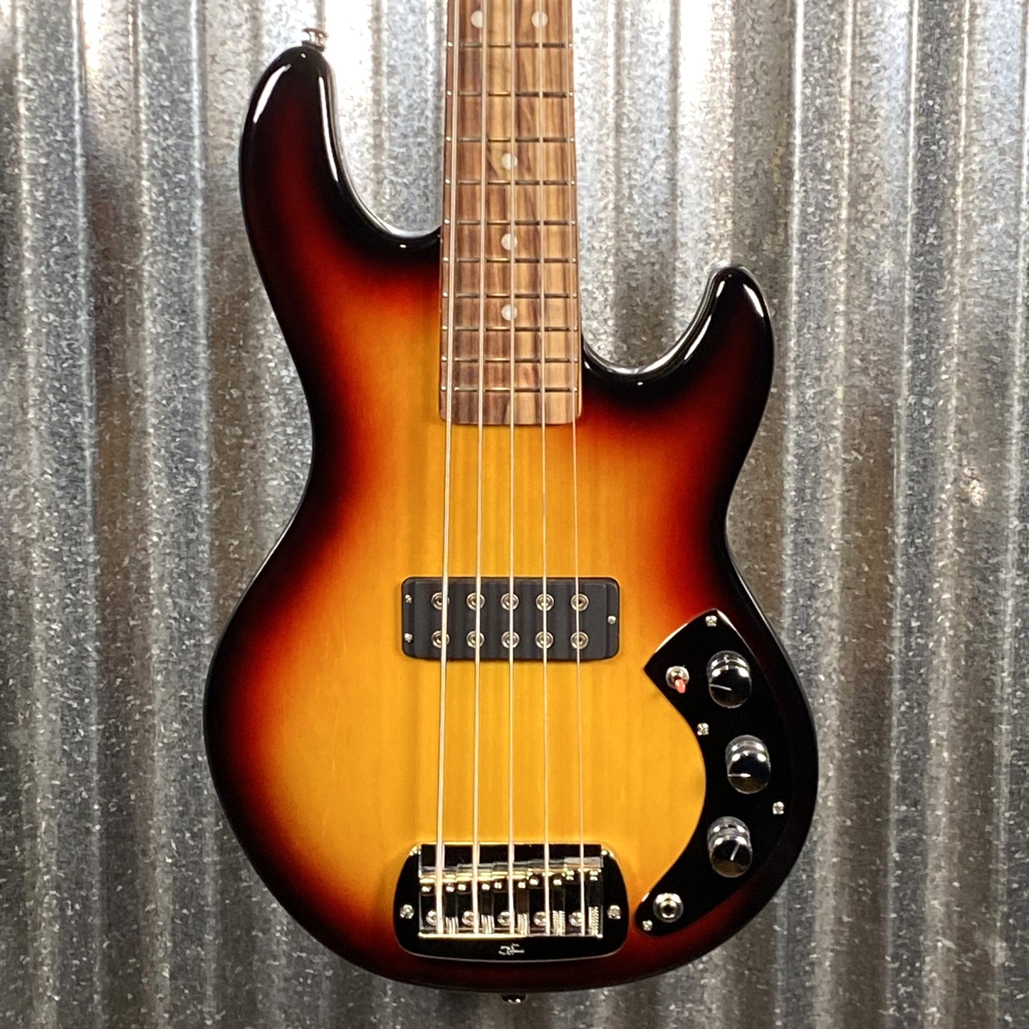 G&L USA Series 750 CLF Research L-1000 3-Tone Sunburst 5 String Bass & Bag #4147 Used