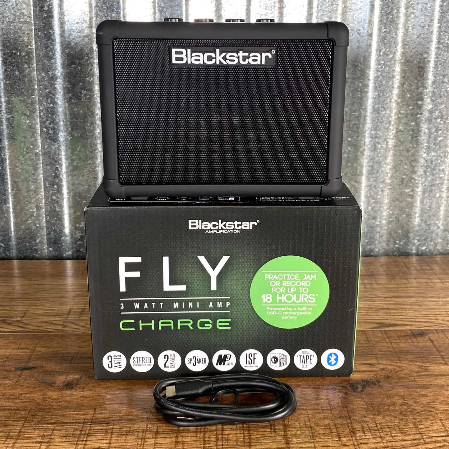Blackstar FLY 3 BT CHARGE Bluetooth Rechargeable Battery Powered Portable Guitar Amplifier Combo FLY3BTCHARGE