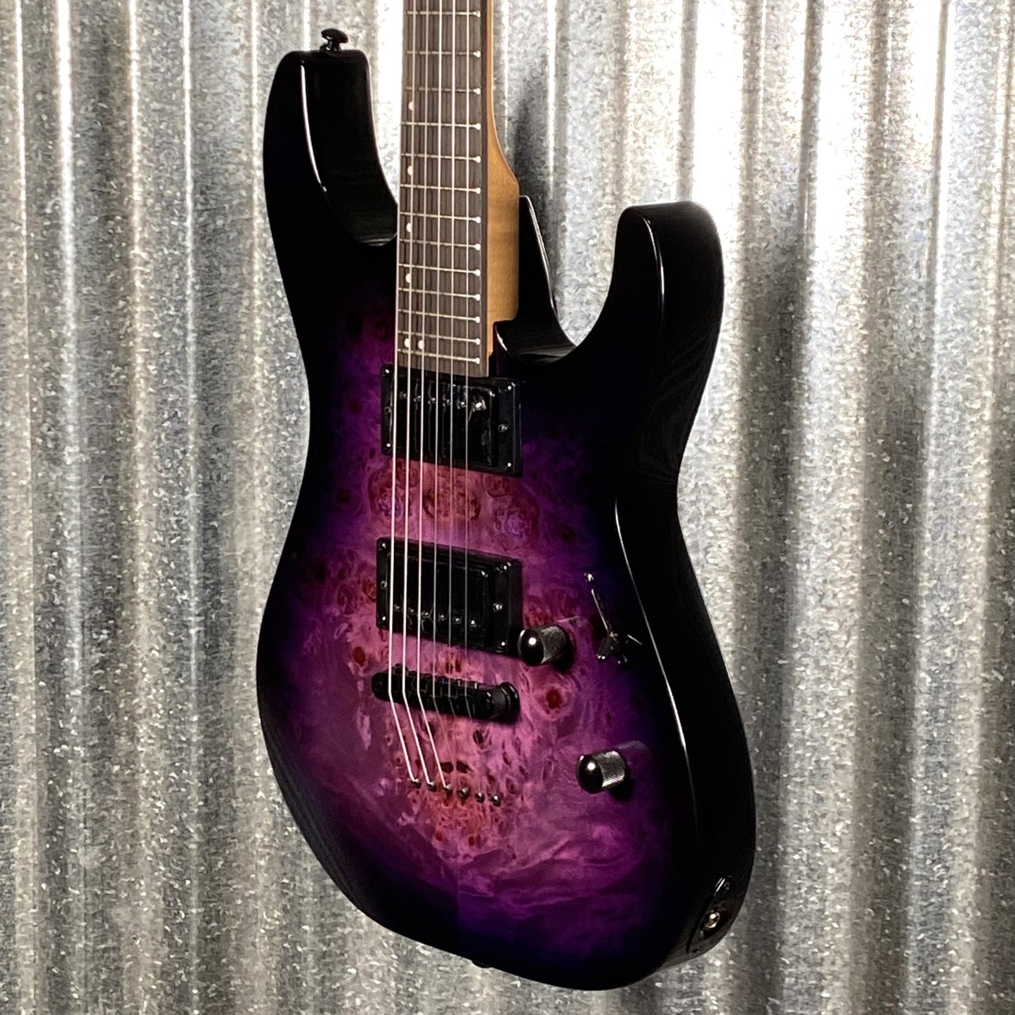 ESP LTD M-200DX Transparent Purple Burst Electric Guitar LM200DXNTPRB #0700