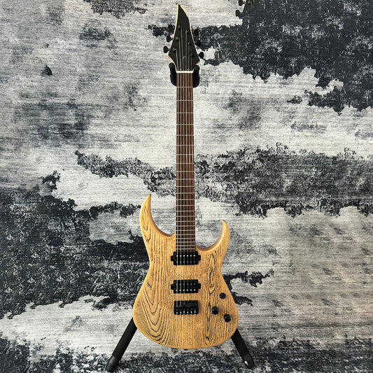 Westcreek Metal Rooted Spalted Ash Natural Bolt On Hard Tail Guitar ASIN