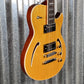 Reverend Limited Edition Roundhouse Semi Hollow Body Archtop Vintage Clear Natural Guitar #13 Blem