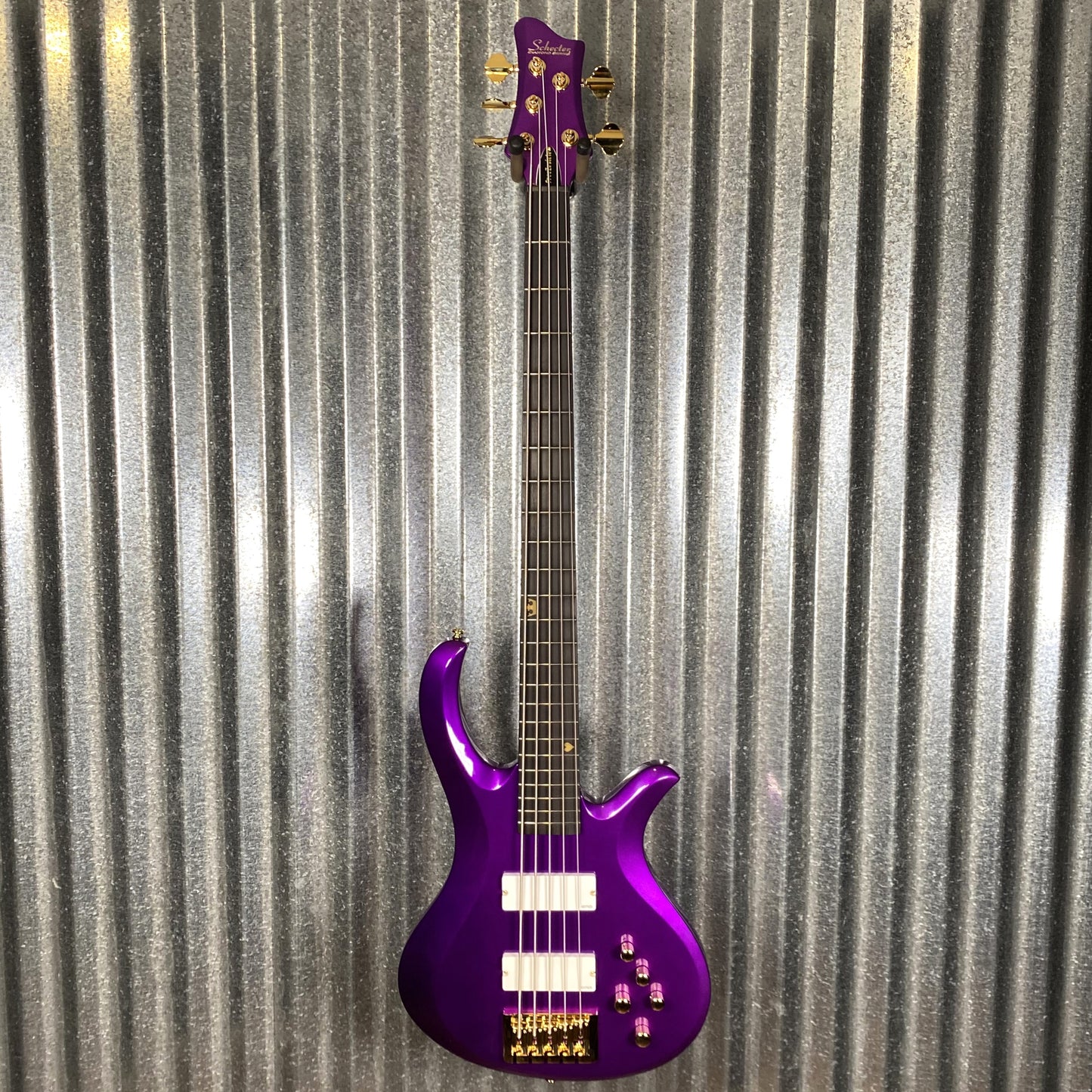Schecter FreeZesicle-5 Ricky "Freeze" Smith Morris Day and the Time 5 String Bass Freeze Purple Blem #1747