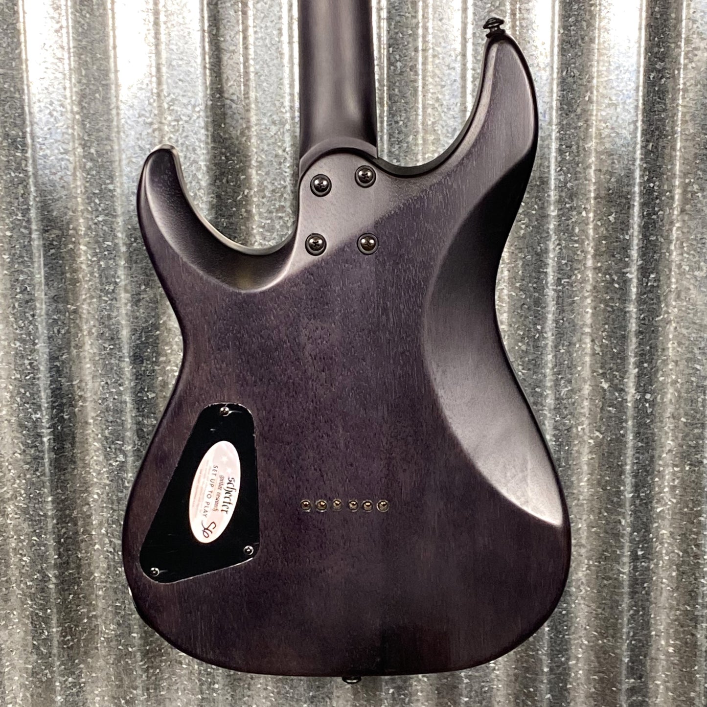 Schecter Omen Elite 6 See Thru Blue Burst Guitar #0817