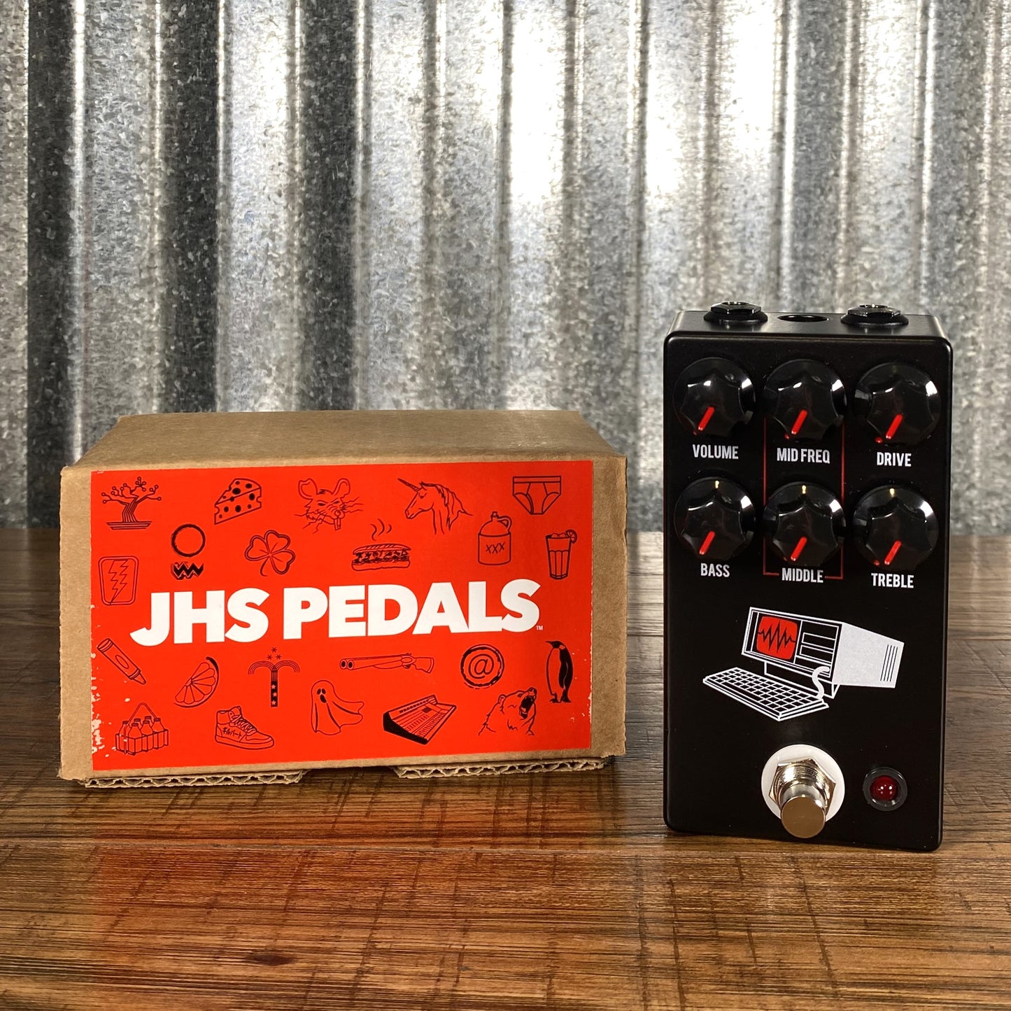jhs drive pedals JHS Pedals Hard Drive Distortion Guitar Effect Pedal Black – Specialty Traders