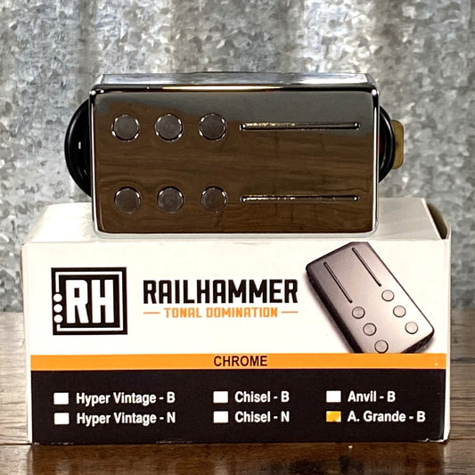 Railhammer Alnico Grande Bridge Chrome Humbucker Guitar Pickup