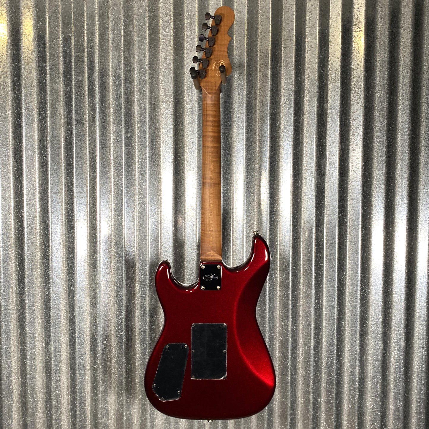 G&L USA Custom Shop Legacy HH RMC Ruby Red Metallic Guitar & Bag #0013