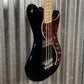 G&L USA Fullerton Deluxe Fallout Bass 4 String Jet Black & Bag #8073