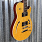 Reverend Limited Edition Roundhouse Semi Hollow Body Archtop Vintage Clear Natural Guitar & Case #16