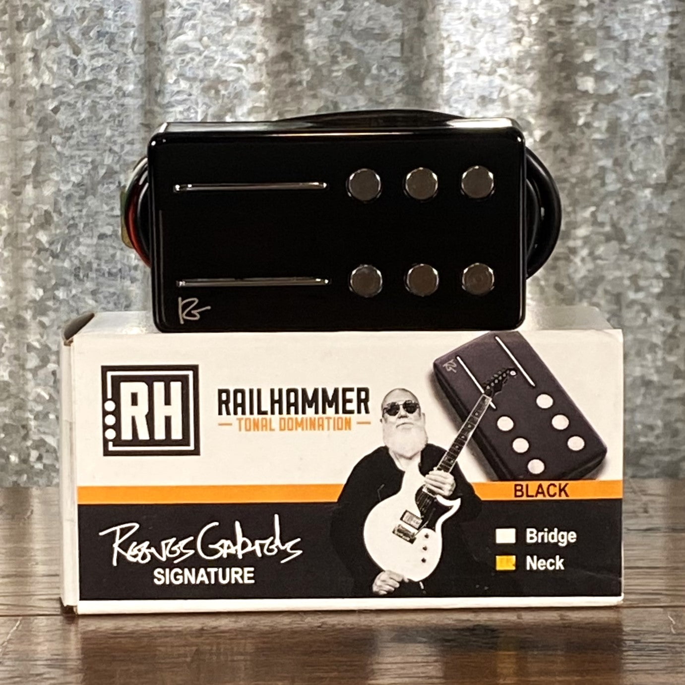 Railhammer Reeves Gabrels Neck Black Guitar Pickup