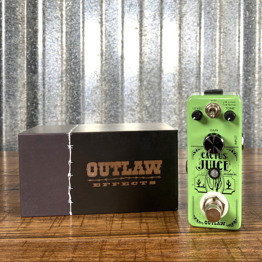 Outlaw Effects Cactus Juice 2 Mode Screamer Style Overdrive Guitar Effect Pedal