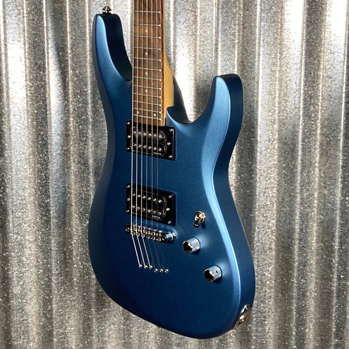 Schecter C-6 Deluxe Satin Metallic Light Blue Guitar #0539