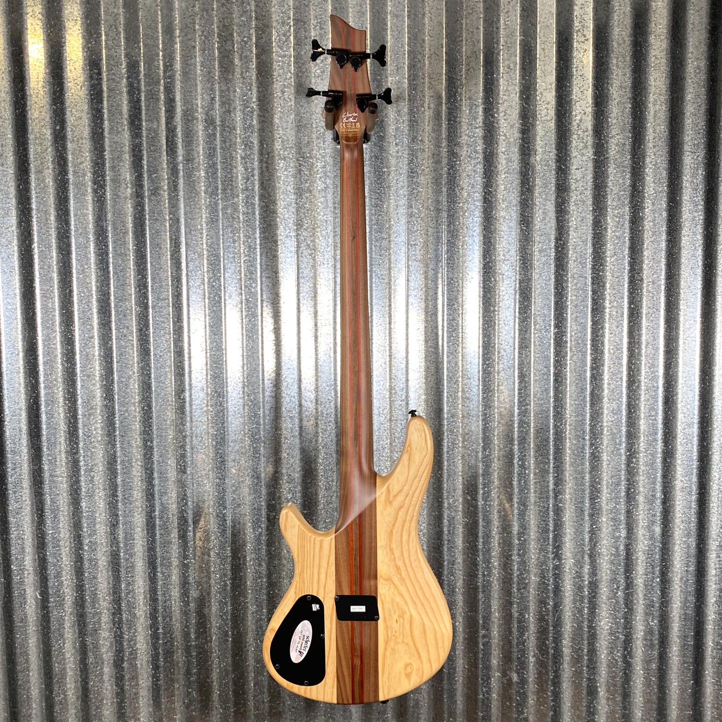 Schecter CB-4 Charles Berthoud 4 String Bass See Thru Black Satin #0582