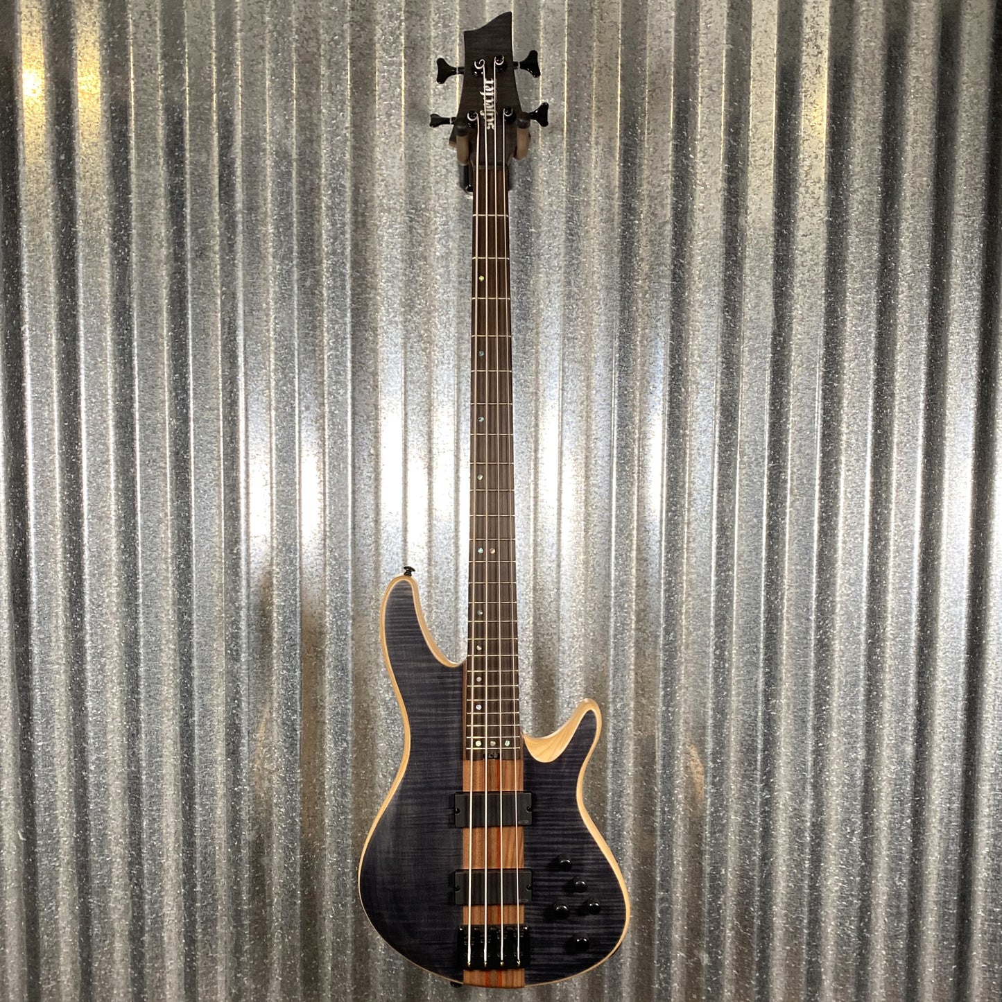 Schecter CB-4 Charles Berthoud 4 String Bass See Thru Black Satin #0582