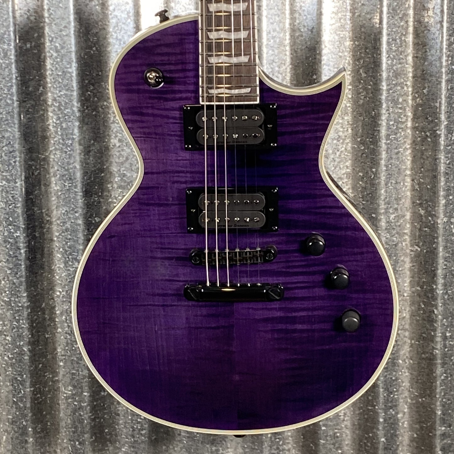 ESP LTD EC-1000 Eclipse Seymour Duncan See Thru Purple Guitar LEC1000FMSTP #3098 Used