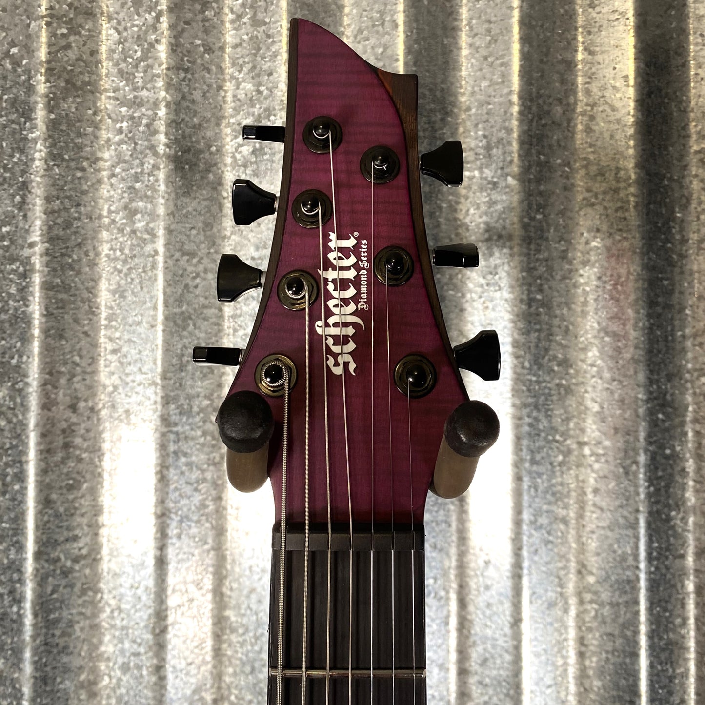 Schecter John Browne Tao 7 String Flame Satin Trans Purple Guitar #0349