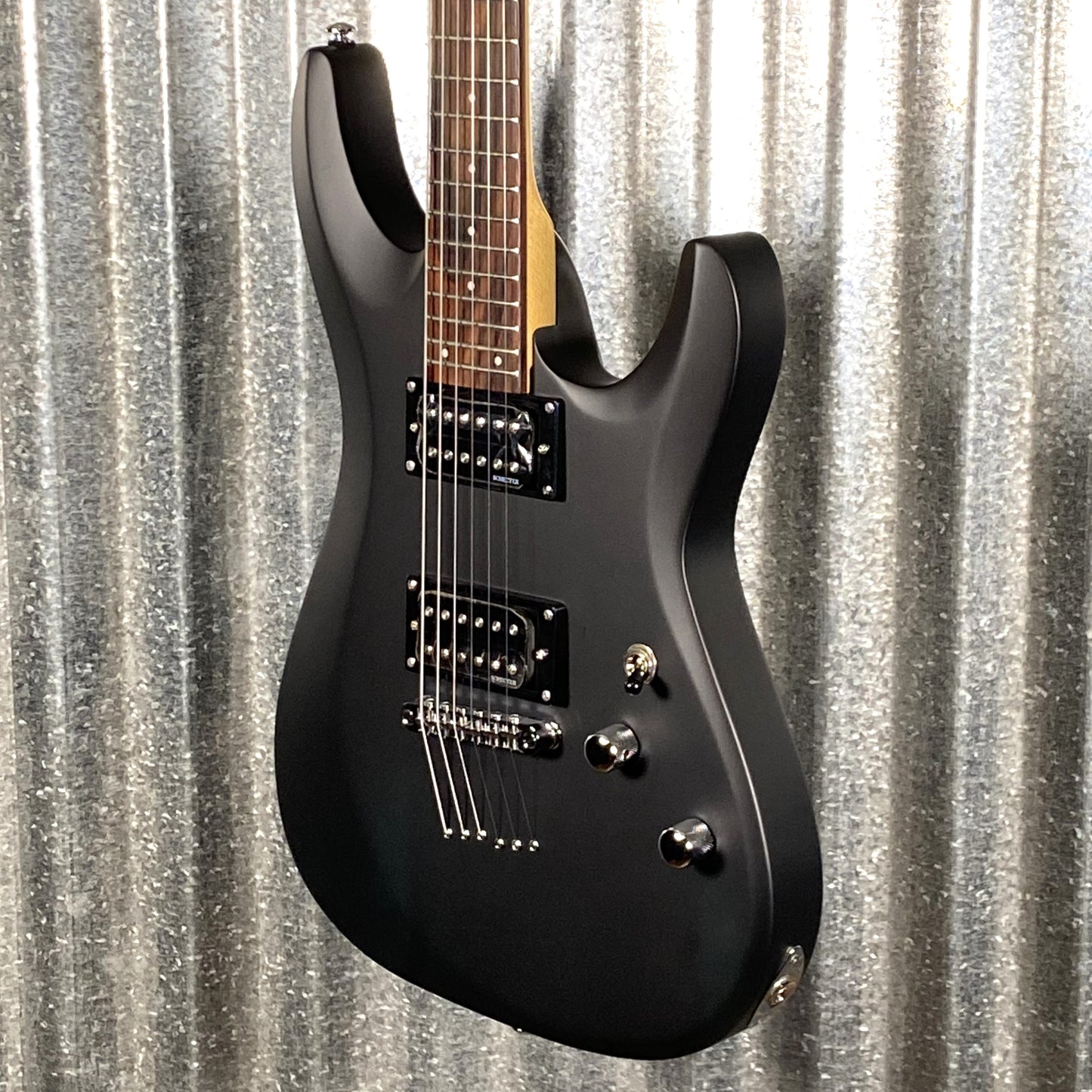 Schecter C-6 Deluxe Satin Black Guitar #0025