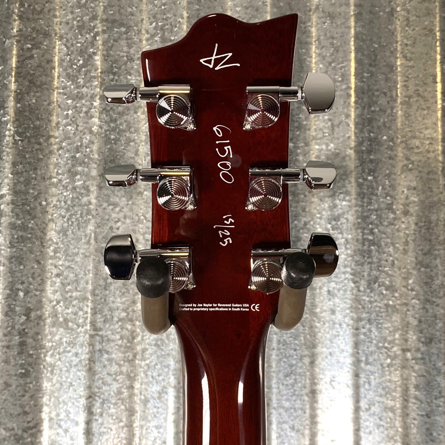 Reverend Limited Edition Manta Ray Semi Hollow Body Archtop Vintage Clear Natural Guitar #15 Blem