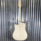 Takamine GD37CE-12 PW Pearl White 12 String Acoustic Electric Guitar & Bag #0953