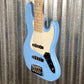 G&L USA Fullerton Deluxe JB5 Himalayan Blue 5 String Bass JB-5 & Bag #6109