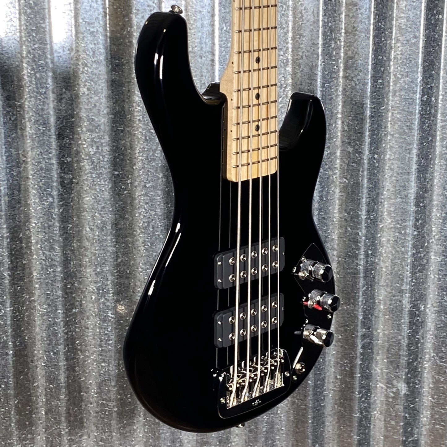 G&L USA CLF Research S-750 L-2500 Jet Black 5 String Bass & Bag L2500 #3029 Used