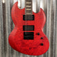 ESP LTD Viper-1000 Evertune See Thru Black Cherry Satin Guitar LVIPER1000ETQMSTBCS #2728 Used