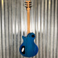 Schecter Solo-II Standard Ocean Blue Burst Burl Guitar #0469 Blem