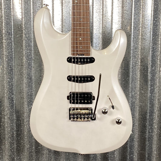 Musi Capricorn Fusion HSS Superstrat Pearl White Guitar #0162 Used