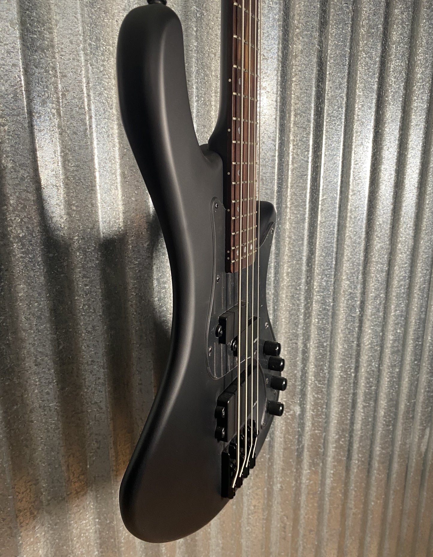 Schecter Stiletto Stealth-4 4 String Bass Satin Black #0253