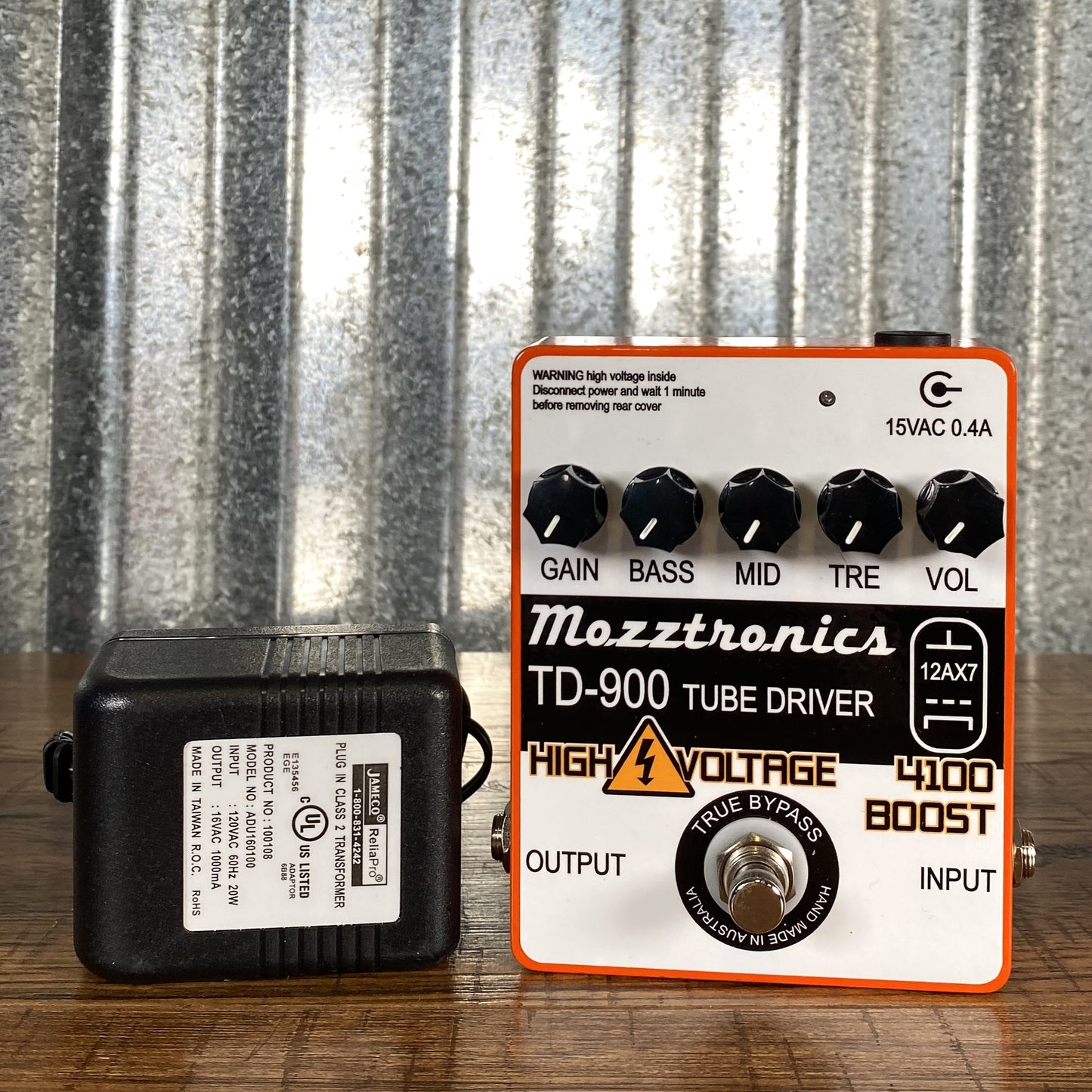 Mozztronics TD-900 Tube Drive High Gain Boost Overdrive Guitar Effect Pedal Used