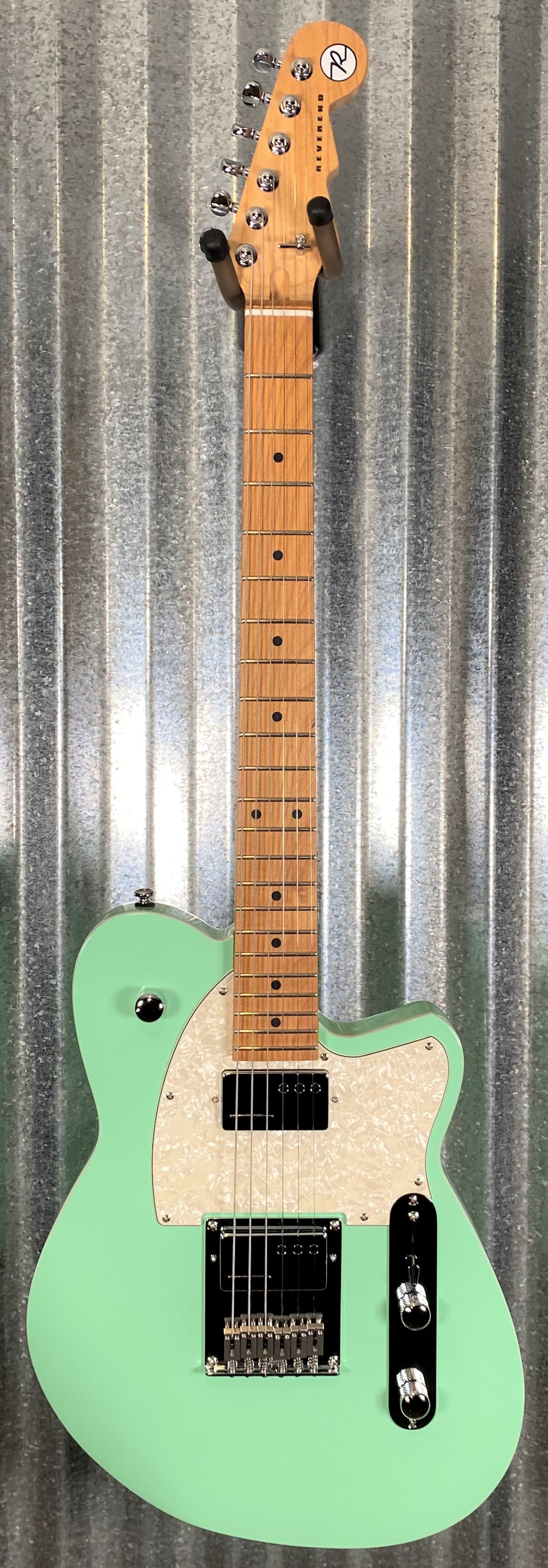 Reverend Crosscut Oceanside Green Guitar & Bag #9839