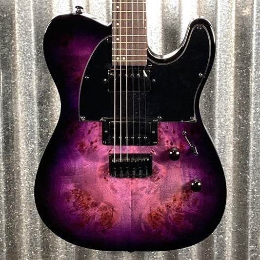 ESP LTD TE-200DX Transparent Purple Burst Electric Guitar LTE200DXPRB #1406