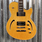 Reverend Limited Edition Roundhouse Semi Hollow Body Archtop Vintage Clear Natural Guitar #22 Blem