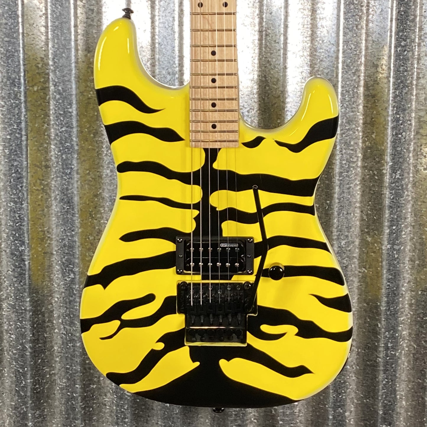 ESP LTD GL-200MT George Lynch Yellow Tiger Stripe Graphic Guitar GL200MT #2659 Used