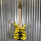 ESP LTD GL-200MT George Lynch Yellow Tiger Stripe Graphic Guitar GL200MT #0378 Used