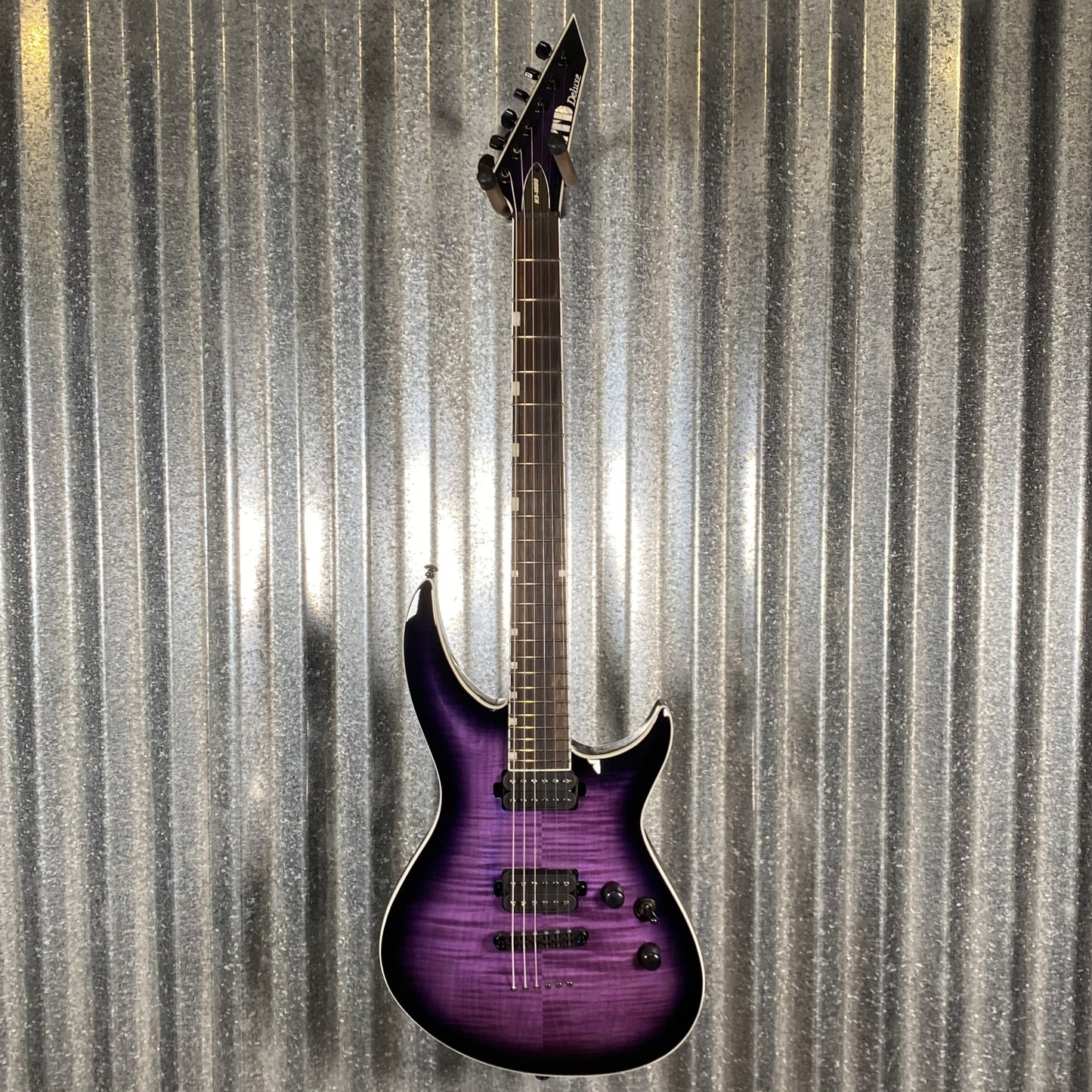 ESP LTD H3-1000 See Thru Purple Guitar LH31000FMSTPSB #1696 Used