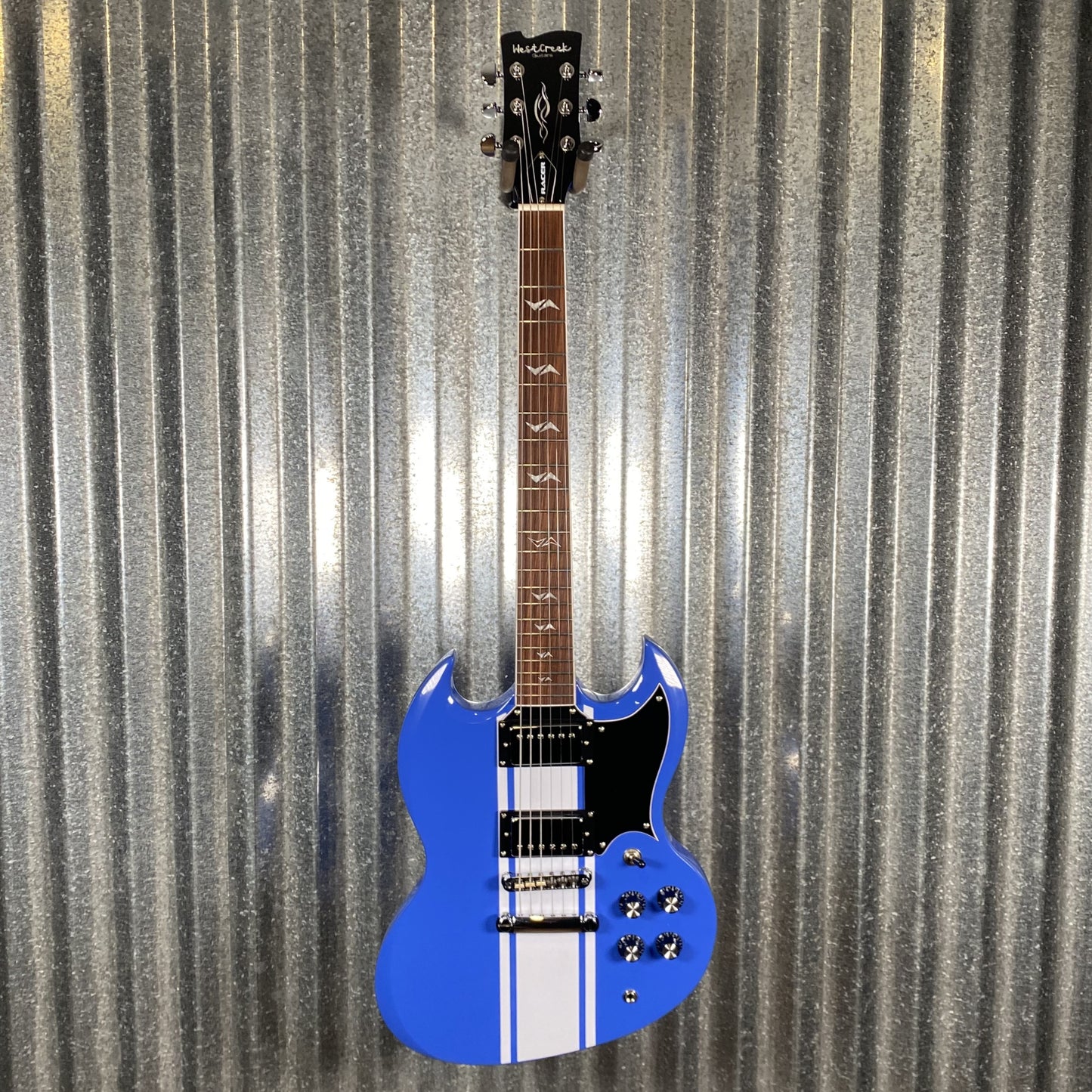 Westcreek Guitars Racer SG Offset Style Blue #0077 Used