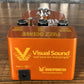 True Tone Visual Sound Angry Fuzz Guitar Bass Effect Pedal Used