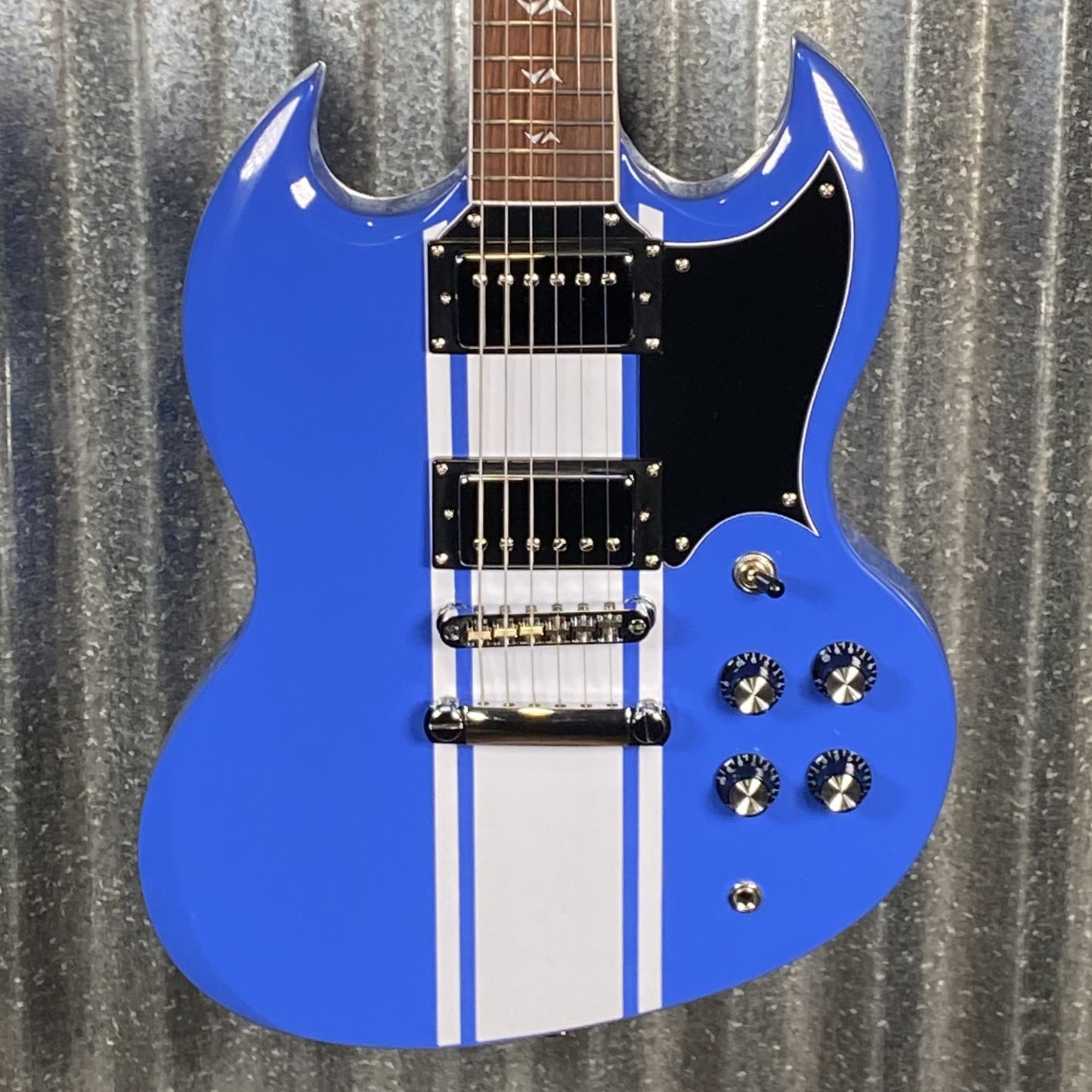 Westcreek Guitars Racer SG Offset Style Blue #0077 Used