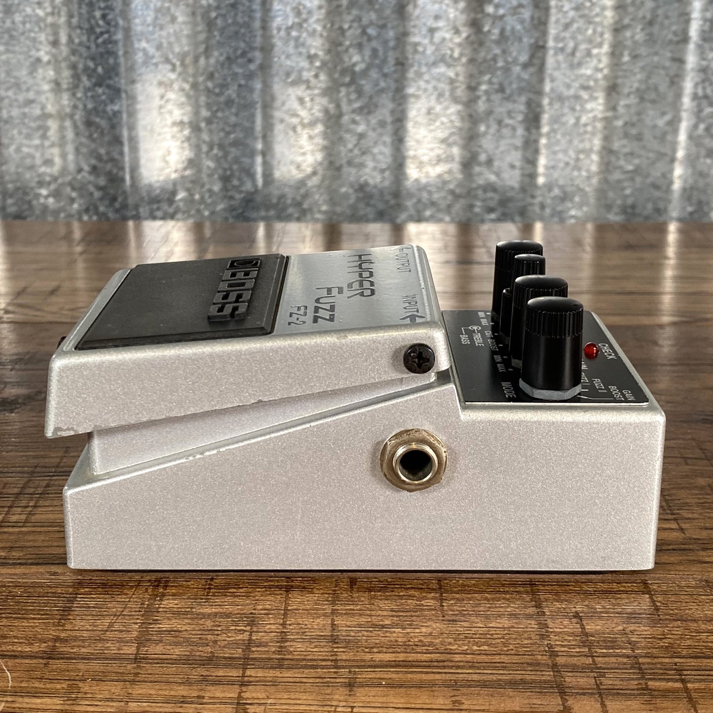 Boss FZ-2 Hyper Fuzz Guitar Effect Pedal Silver Label Taiwan Used