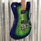 Musi Virgo Fusion Telecaster HH Deluxe Tremolo Greenburst Guitar #5050 Used