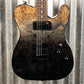 Schecter PT Standard Black Fade Burst Burl Guitar #0444
