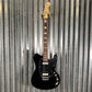 G&L USA CLF Research Espada HH Passive Jet Black Guitar & Bag #7024 Used