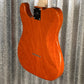 G&L USA Fullerton Deluxe ASAT Classic Bluesboy Clear Orange Guitar & Bag #8195
